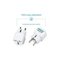 thumbnail image 2 of Adaptador de Corriente Universal oso de fresa EE.UU./Reino Unido/China a Europa 16A Blanco, 2 of 5