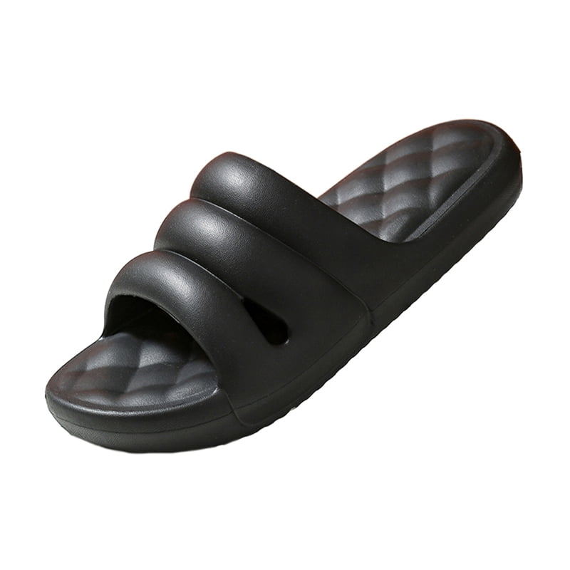 Maxcozy Slippers for Women and Men Shower Quick Drying Bathroom Sandals Open Toe Soft Cushioned Extra Thick Non-Slip Massage Pool Gym House Slipper