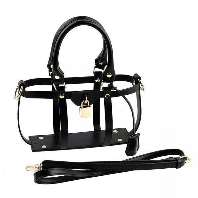 Bolso hecho a mano DIY,Bolso de mano hecho a mano de cuero PU para bricolaje,Bolso de hombro Accesorios para bolsos de cuero con asa,Bolso de diseño hueco de moda para hacer bolsos,Kit de