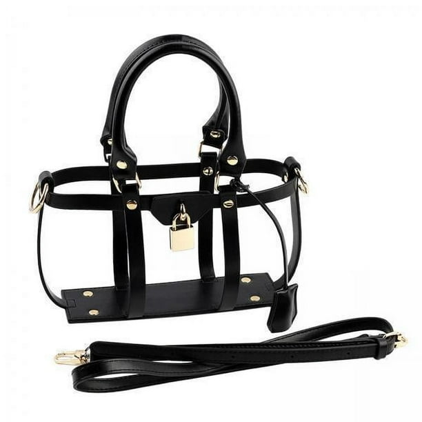 Bolso hecho a mano DIY,Bolso de mano hecho a mano de cuero PU para bricolaje,Bolso de hombro Accesorios para bolsos de cuero con asa,Bolso de diseño hueco de moda para hacer bolsos,Kit de