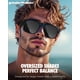 thumbnail image 2 of Lentes de sol GrinderPUNCH XL Blackout con montura ancha UV400 para hombre, 2 of 8