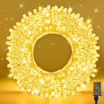 thumbnail image 1 of Cadena de luces WASTROYAL de 30 m, 300 LED, blanco cálido, resistente al agua, 1 of 8