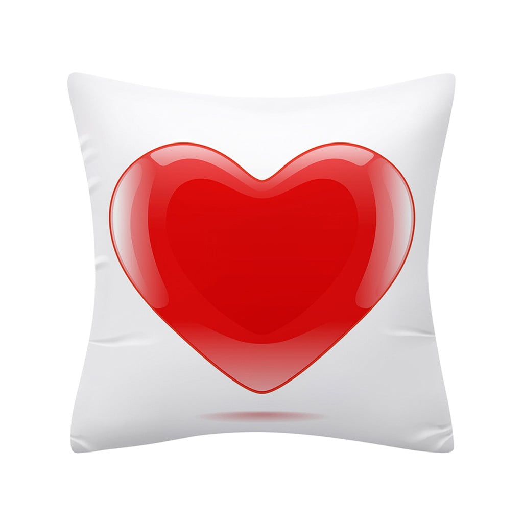 Valentine's Day Pillow Case Glitter Sofa Throw Cushion ...