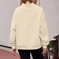 thumbnail image 3 of AUNVITO Women's High Neck Sweatshirt Long Sleeve Casual Fit Casual Winter Style Pullover Top, 3 of 8