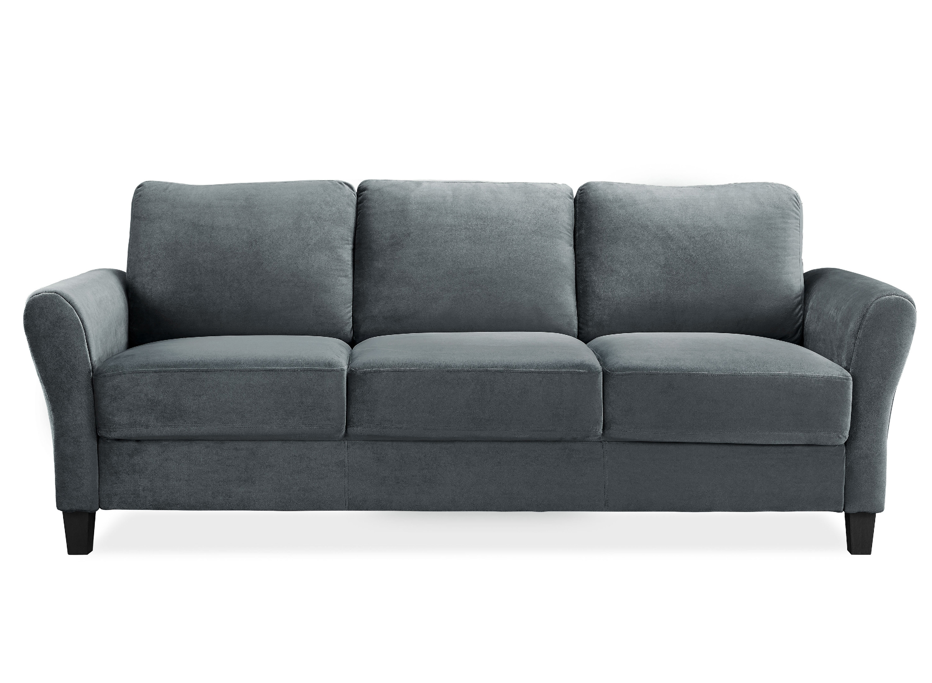 Lifestyle Solutions Alexa Sofa with Curved Arms, Gray Fabric - image 3 of 6
