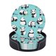 thumbnail image 1 of Posavasos de cuero de 6 piezas, posavasos de osos panda kawaii para bebidas, posavasos para tazas, regalo de inauguración de la casa, ideal para la decoración del hogar, 1 of 1