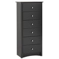 thumbnail image 1 of Wright Home Commode Moderne en Métal à 6 Tiroirs Finition Noire, 1 of 4