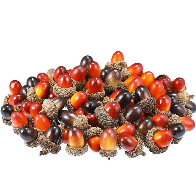 De Decoración De Bellota De Simulación, Suministros Para Fiestas Temáticas De Otoño, Accesorios De Plantas Artificiales, Ornamento De Festival De Bellotas Falsas 100 Piezas Speravity HA038298-00