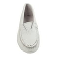 thumbnail image 3 of Women's Minnetonka Deerskin Gore Front Crepe Sole White Deerskin 6 M, 3 of 5