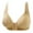 Beige, variant on Women's Wirefree Bra Plus Size Soft Cup Bras Seamless Front Closure Sports Bra Comfortable Breathable Bra Underwear