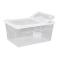 thumbnail image 1 of Caja de alimentación para reptiles, contenedor de eclosión, casa transparente, caja de cría, terrario transparente, hábitat para ranas, mini mascotas, 32x22x15cm, 1 of 8