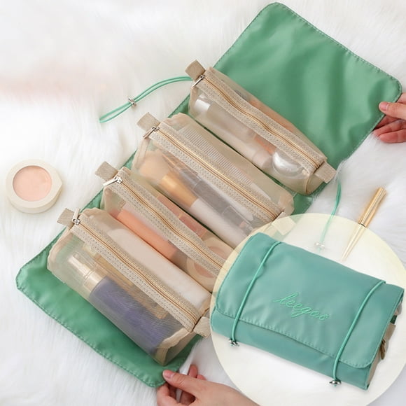 SuoKom Four in Makeup Bag, Travel Bag, Not Including Cosmetics, Makeup Cosmetic Bag Travel Organizer for Accessories, Shampoo, Full Sized Container, Toiletries