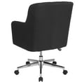 thumbnail image 5 of Merrick Lane Ergonomic Mid-Back Home Office Chair with Tufted Black Fabric Upholstery and Swivel Height Adjustment, 5 of 7