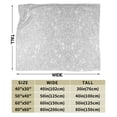 thumbnail image 3 of Kll Fleece Blanket Plush Throw Blanket Silver Glitter,Soft Fuzzy Cozy Flannel Blanket For Couch Sofa Bed.(40"X30"), 3 of 9