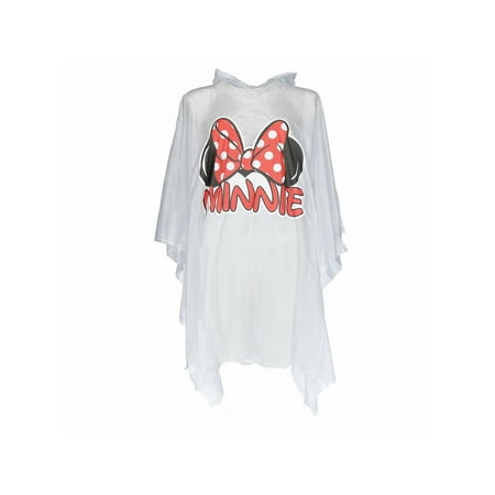 Asymmetrical Poncho - Size one size Women's Minnie Mouse Ears Rain Poncho