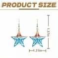 thumbnail image 7 of DESIGNICE 2Pcs Summer Earrings,Rust鈥慒ree Cute Earrings,Acrylic Star Earrings for Women,Dangle Earrings for Vacation,Style3, 7 of 7
