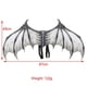 thumbnail image 3 of Wosthever Alas del diablo, decoración plegable, ala de Cosplay de demonio, ligereza, accesorios prácticos para carnaval, atuendo para fiestas y Kits de decoración para fiestas Blanco, 3 of 6