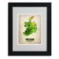 thumbnail image 2 of Trademark Fine Art "Ireland Watercolor Map" Matted Framed Art by Naxart, Wood Frame, 2 of 5