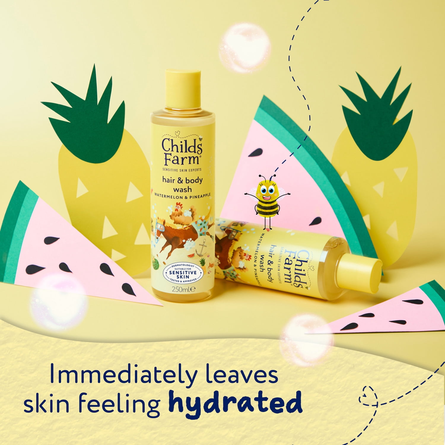 Childs Farm Hair & Body Wash, Watermelon & Pineapple 8.4 fl oz