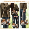 thumbnail image 4 of FORMRS Womens Shoulder Bag with Chain Strap Clutch Purse Cute Tote Handbag, Black Plaid Floral, 4 of 7