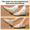 thumbnail image 3 of Calcetines tobilleros Jumpingount 12 Uds poliuretano transpirables con patrón de encaje para zapatos de cuero sandalias, 3 of 6