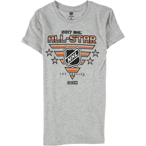 CCM T-Shirt Graphique All-Star Los Angeles pour Femmes 2017 LNH, Gris, Large