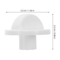 thumbnail image 2 of HONMEET 10Pcs White Fan Timer Switch Knobs Replacement Plastic Control Knobs for Adjustable Speed, 2 of 8