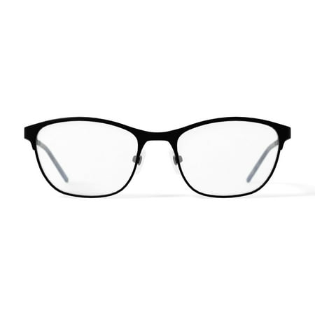 Hard Candy Women's HC45 Square Prescription Eyeglasses with Case, Blue