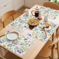thumbnail image 5 of Placemat Set of 6 Watercolor Flower Leaf Placemats for Dining Table Spring Country Washable Table Mats for Kitchen and Party Decor Indoor & Outdoor Use, 5 of 8