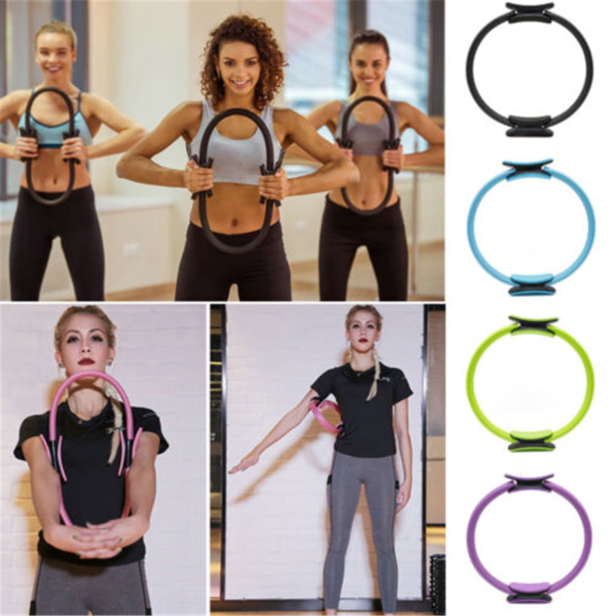 Pilates Ring Unbreakable Fitness Yoga Ring Power Resistance Exercise Circle for Shaping and Fitness
