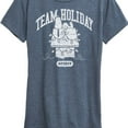 thumbnail image 3 of Peanuts - Snoopy Team Holiday Spirit - Women's Short Sleeve Graphic T-Shirt, 3 of 6