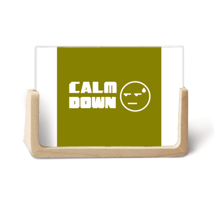 Calm Decision Expression Influence Photo Wooden Photo Frame Tabletop Display