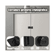 thumbnail image 4 of 2 Cerraduras De Combinación Antirrobo Para Puertas De Armarios Belug Negro, 4 of 5