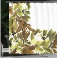 thumbnail image 3 of Ambesonne Floral Shower Curtain, Watercolor Look Flowers Art, 69"Wx70"L, Umber White, 3 of 4