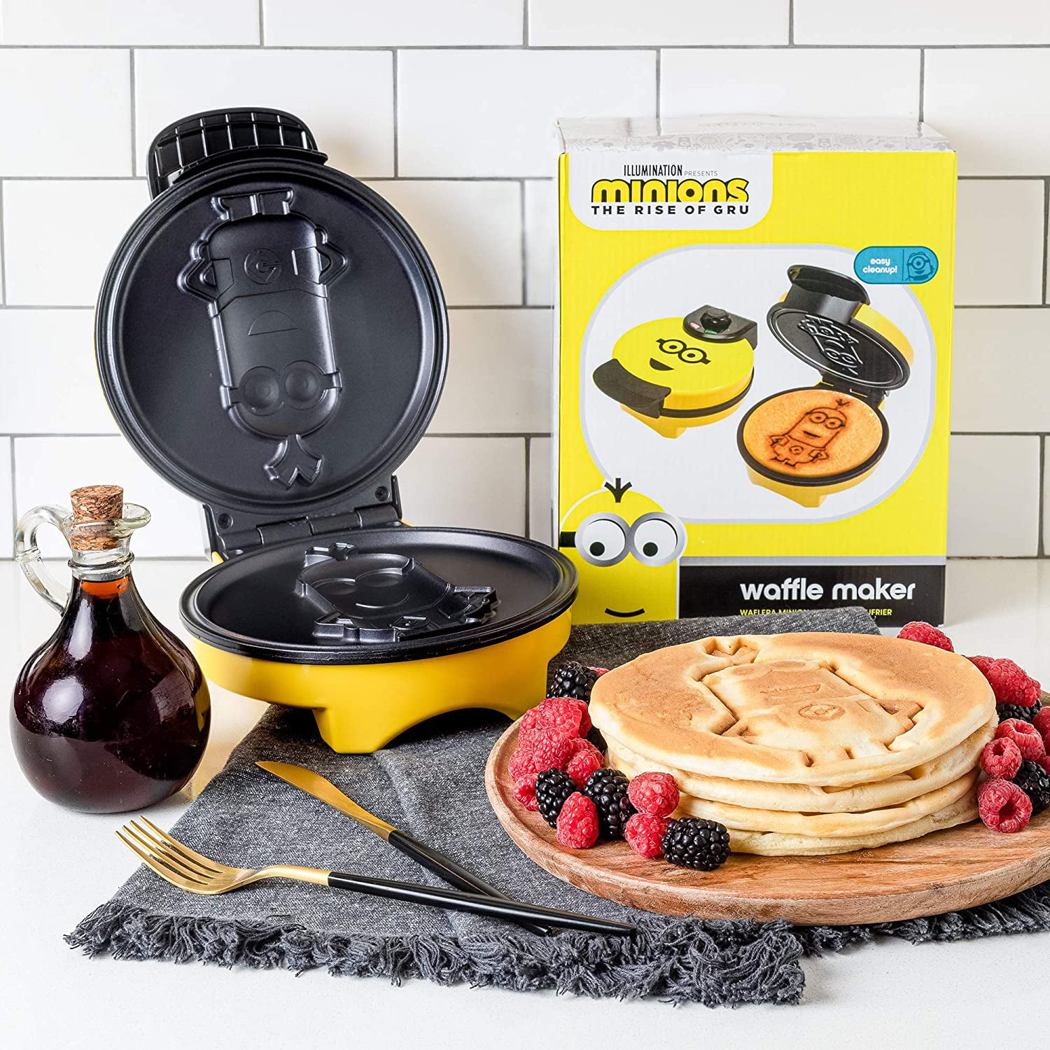 minions kevin waffle maker