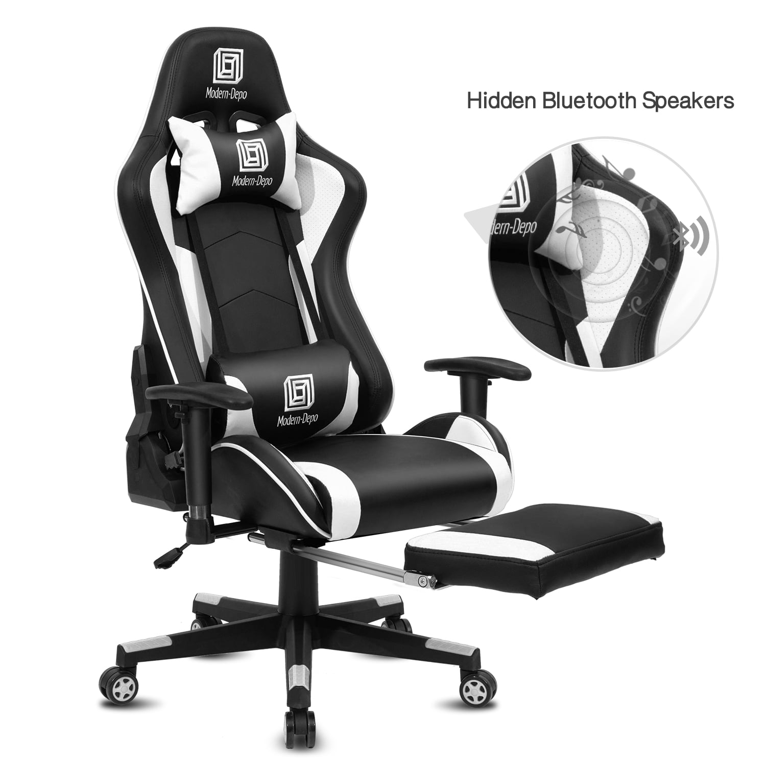Details about   Gaming Chair High Back Swivel Racing Office Computer Chair with Footrest Tier 