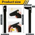 thumbnail image 2 of 4 Pcs Folding Table Legs Heavy Duty, 12 inch Metal Foldable Leg, Foldable Furniture Legs with Mounting Screws, Replacement Folding Leg for Camping Table Bed Desks Dining Tables, Black, 2 of 7