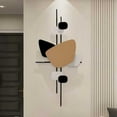 thumbnail image 4 of Metal Wall Art Decor for Living Room irregular Geometric Metal Wall Sculpture Large 3D Wall Hanging for Bedroom Dining Room Home Office, 4 of 7