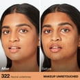 thumbnail image 3 of Maybelline Fit Me Dewy and Smooth Liquid Foundation, SPF 18, 322 Warm Honey, 1 fl oz, 3 of 6