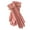 Pink, variant on Winter Gloves,Autumn and Winter Women'S Velvet Metal Buckle Temperament Gloves with Protein Leather U Five Finger Full Screen Elegant Style Women Gloves for Cold Weather Clearance Pink