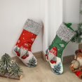 thumbnail image 5 of Green Santa Claus Medias navideñas, decoración navideña grande, medias de gnomo sueco de felpa 3d de 18 "para decoración de vacaciones en el hogar, 5 of 5