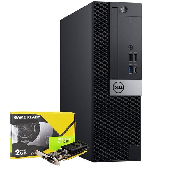 Gaming PC Desktop PC Dell 5060 (SFF) ~ GeForce GT1030 2GB DDR5 | Intel Core i5 8th Gen Up to 4.1Ghz | 32GB DDR4 RAM 512GB SSD | 4K Support | Windows 11 Pro Refurbished