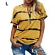 thumbnail image 4 of Guardurnaity Camiseta de algodón para mujer, blusa básica estampada holgada, ropa de diario para niñas, ropa de verano para fiesta de vacaciones en la Prendas para la parte del cuerpo Amarillo L Guardurnaity AP010364-18, 4 of 6