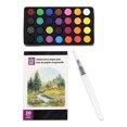 thumbnail image 3 of UNIQUE CREATIV ART Watercolour Cake Set — 28 Colours with Pad & Waterbrush, 3 of 5