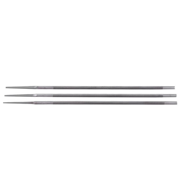 Limes de tronçonneuse rondes 3 pièces/ensemble affûteur de limes de tronçonneuse en acier à roulement rond(4.8MM)