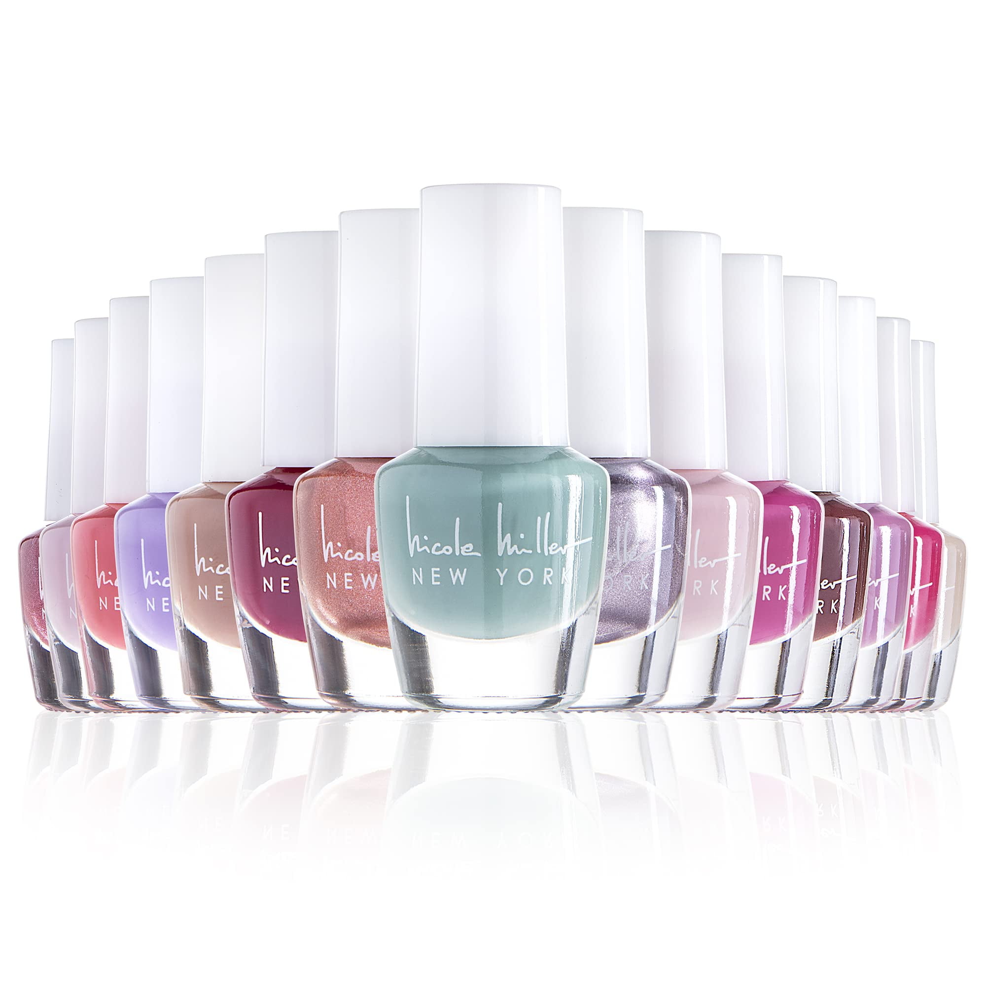 Nicole Miller Mini Nail Polish Set for Women and Girls, 15 Piece