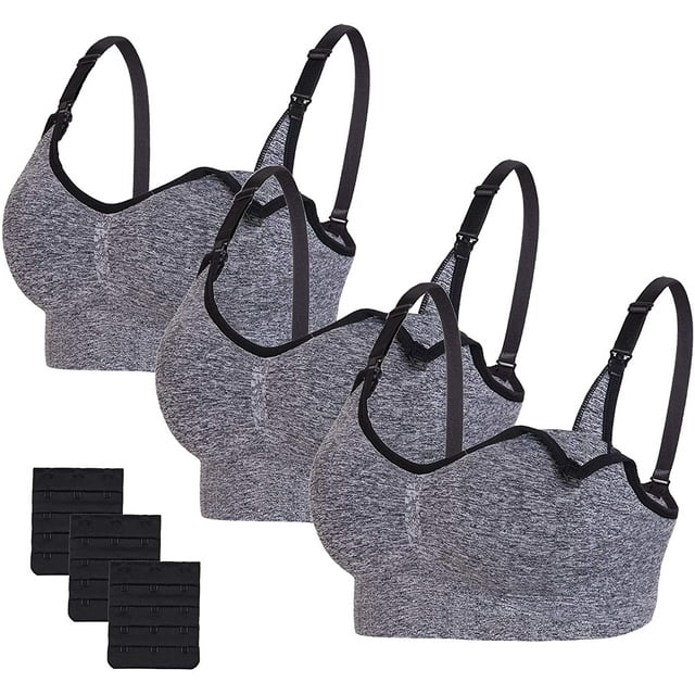 Body Silk Seamless Maternity Nursing Bra with Pads, Extenders & Clips