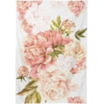 thumbnail image 2 of Pink Flower Pattern Rectangle Tablecloth, Dust Proof Anti Wrinkle Wipeable Table Cloth Tabletop for of Dinner Kitchen Wedding Holiday Party 54"x54" Home Decor, 2 of 7