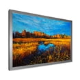 thumbnail image 2 of Designart 'A Light Blue Sky Over Orange Meadows' Traditional Framed Art Print, 2 of 4