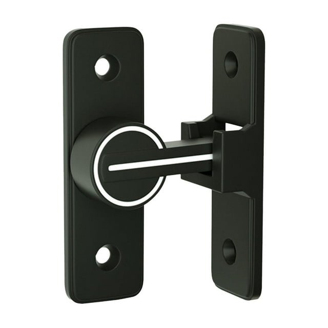 Pestillo para puerta de granero, cerradura de seguridad para el hogar, herrajes de aleación de zinc, pestillo para puerta corrediza Luminoso de 90 grados.
